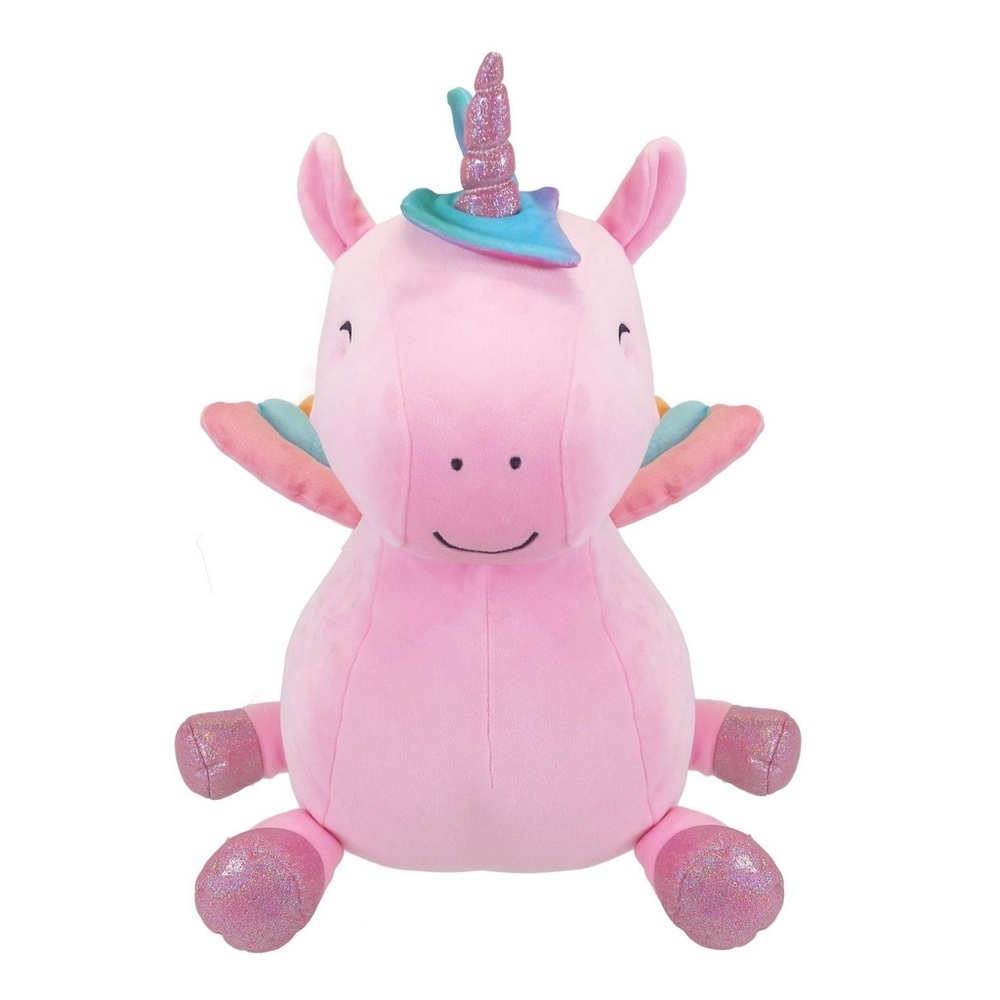 Big Pink licorn animal stuffed kid connection